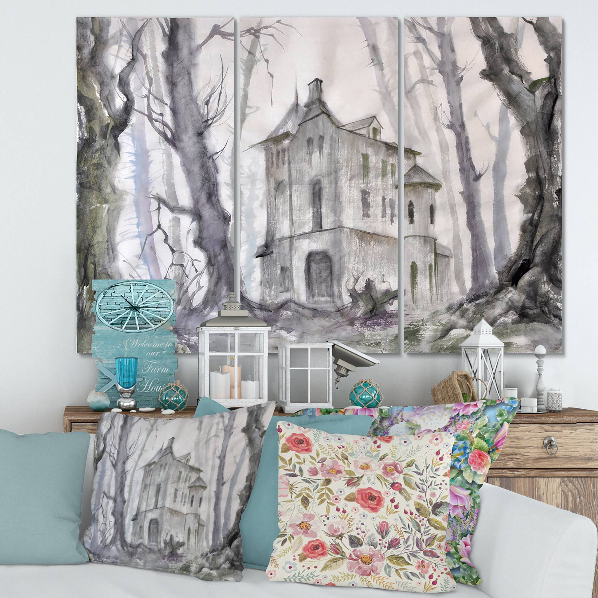 Designart - Haunted Castle In The Woods